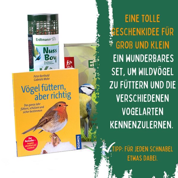 Erdtmanns Vogelfüttern Starter-Set, 9 teillig